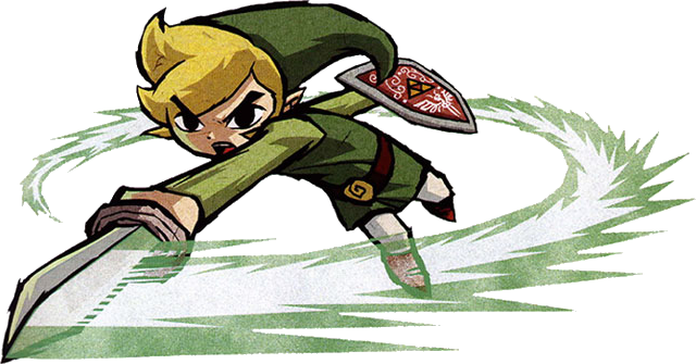 Link Jump Attack Art - The Legend of Zelda: Ocarina of Time 3D Art