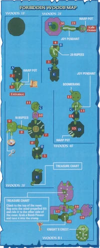 Map of the Forbidden Woods