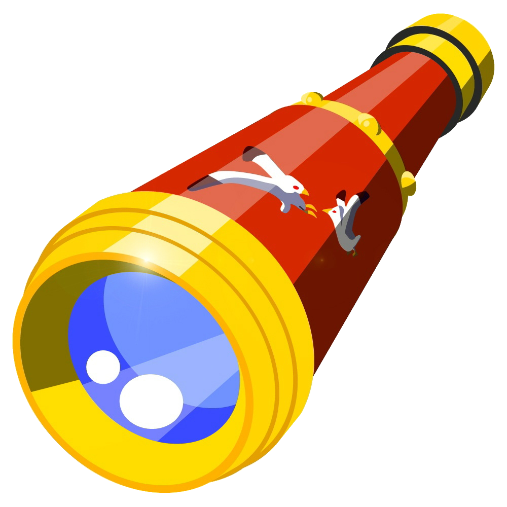 pirate telescope clipart