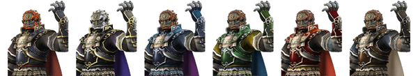 Ganondorf's palette swaps