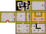 The map of the Hero's Cave in a non-linked Oracle of Seasons game