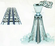 Concept art de la tour des Dieux dans Hyrule Historia