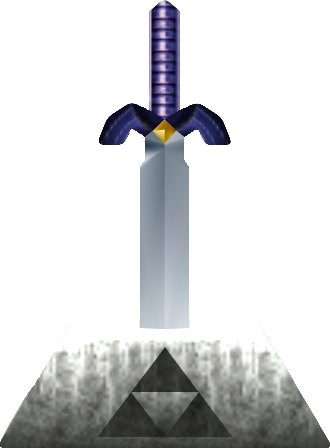 Legend of Zelda: Ocarina of Time Miniature Master Sword Pen With Pedestal 