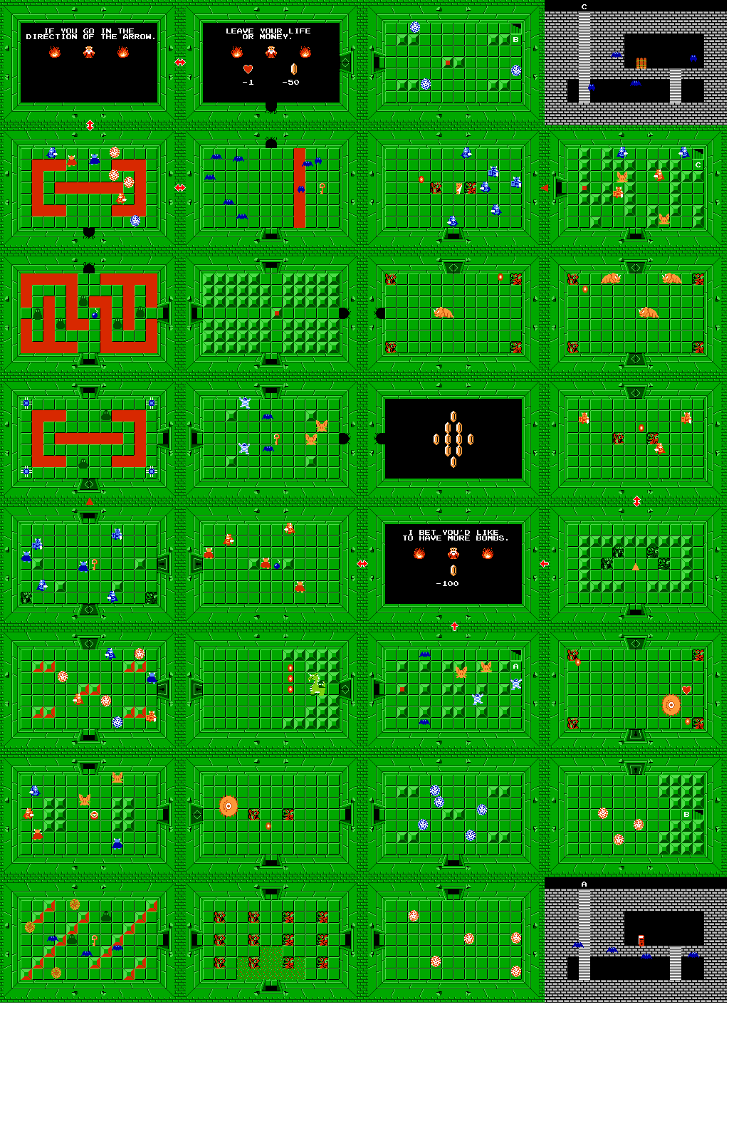 The Legend of Zelda Dungeon Maps - Zelda Central