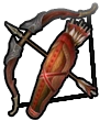 Icono del Arco del Héroe y las flechas en Twilight Princess.
