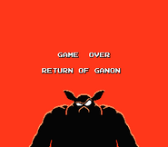 Ganon on the Game Over screen from The Adventure of Link