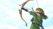 Link mentre usa l'Arco
