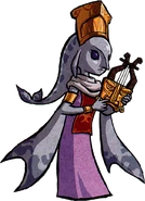 Laruto.png (240 KB) Artwork of Laruto holding the Sacred Harp from The Wind Waker