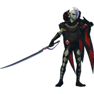 Render of Ghirahim in his Standard Outfit (Master Quest) his Demise's Sword Recolor from Hyrule Warriors