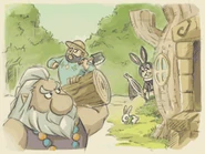 Bunnyo dans le village Boquillon dans la cinématique de fin.