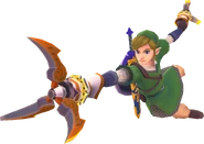 Link con las zarpas en Skyward Sword.