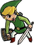 Link Wind Waker 2.png (184 KB) Artwork of Link wielding his Hero's Sword