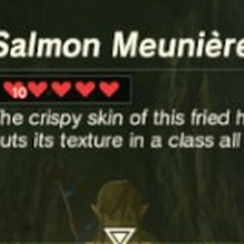 Featured image of post Salmon Meuniere Ingredients Botw Zelda botw salmon meuniere recipe from i ytimg com it can be cooked over a cooking pot and requires specific ingredients to make