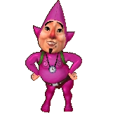 Render of Tingle in his Standard Outfit (Grand Travels) his Pinkle Recolor from Hyrule Warriors Legends