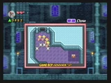 A room in the Tower of Winds being displayed on the Game Boy screen