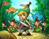 Link et plusieurs Minishs