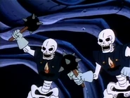 Dos Stalfos en la serie animada.
