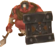 Render of a Metal Shield Moblin from Skyward Sword