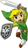 Artwork of Link from Spirit Tracks