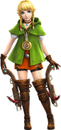 Promotional Render Linkle's Crossbows in their holsters from Hyrule Warriors Legends