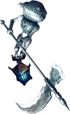 An Imp Poe wielding its Lantern