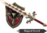 Hyrule Warriors Hylian Sword Magical Sword & Shield (Render)