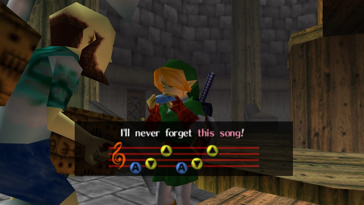 THE LEGEND OF ZELDA OCARINA OF TIME - SONG OF STORMS INTERACTIVE