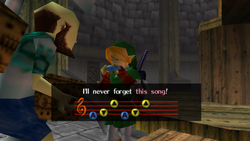 The Legend of Zelda Ocarina of Time- Song of time - Flat