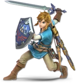 Render of Link wearing the Champion's Tunic from Super Smash Bros. Ultimate