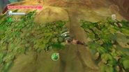 Link qui grimpe au sommet du Grand Arbre.