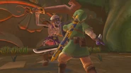 Link combatte contro uno Stalfos