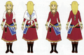 Skyward Sword Artwork Zelda - Skyloft Robes (Concept Art)