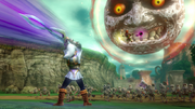 Hyrule Warriors Mask Fierce Deity Link VS Skull Kid & The Moon (Focus Spirit Attack)