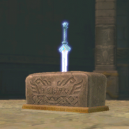 Goddess Sword in pedestal