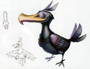 Artwork d'Hyrule Historia d'un oiseau qui semble être un ennemi. Il est possible que ce dernier, absent du jeu final, soit une version bêta d'un Toukor.