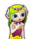 Portrait Zelda Cartoon HWL3