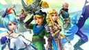 Tableau "Une vraie partenaire" représentant Link et les héroïnes du jeu