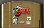 The Legend of Zelda - Ocarina of Time Gold Cartridge