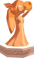 Render of Din's Statue holding Din's Pearl from The Legend of Zelda: The Wind Waker