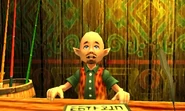 Pêcheur de la grande Baie sans son bandana dans Majora's Mask.