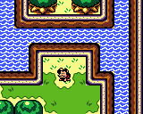 Kiki dans Link's Awakening, proche du pont.