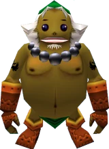 Link in his Goron form