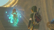 L'esprit d'Urbosa face à Link.