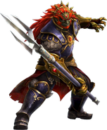 Render of Ganondorf wielding his Thief's Trident from Hyrule Warriors & Hyrule Warriors Legends