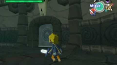 Batalla contra Ganon Fantasma en La Torre de Ganon en The Wind Waker.