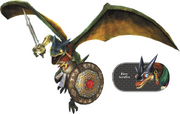 Hyrule Warriors Dragons Aeralfos & Fiery Aeralfos (Render)