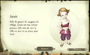 Fiche d'Anais sur le site officiel de Twilight Princess