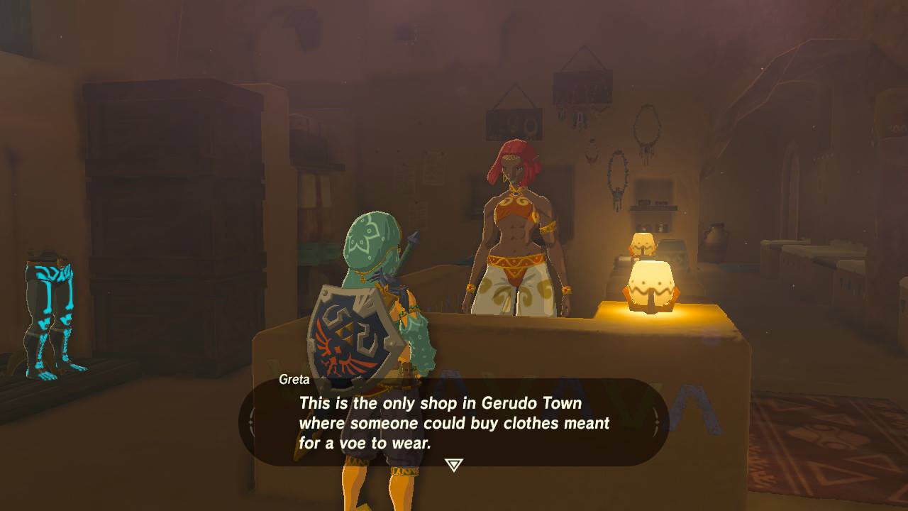 Gerudo Town Secret Shop Password - Zelda Breath of the Wild 