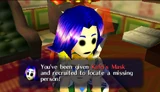 Link consiguiendo la Careta de Kafei MM