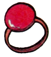 Artwork del anillo rojo en Oracle of Ages y Oracle of Seasons